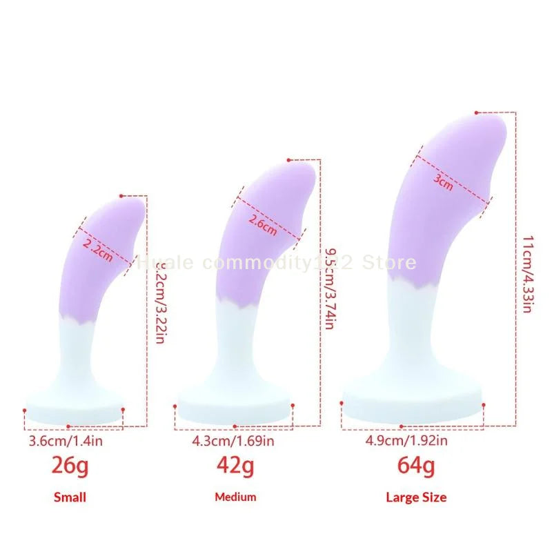 Silicone Anal Plug with Crystal Gem Base