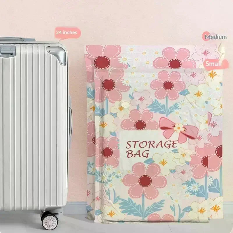 Vacuum Storage Bag Space Saver Bags Compression For Comforters And Blankets, Sealer Clothes Travel Packing Organizer