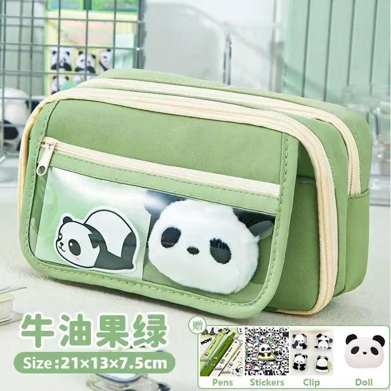 Kawaii Waterproof Large-Capacity Pencil Case DIY Set