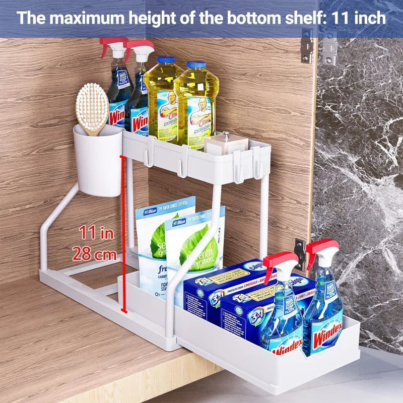 2-Tier Pull-Out Storage Organizer