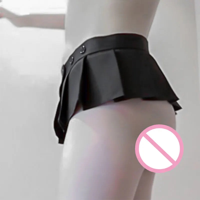 Sexy Adjustable Mini Skirt Black A-Line Pleated Skirt Low Rise Waist Ruffled Skirt Micro Mini Skirt Women's Club Wear Outfits