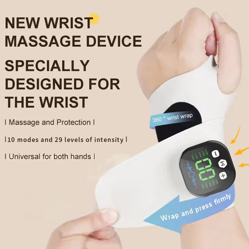 Rechargeable Hand & Wrist Massager – 10 Modes/29 Levels