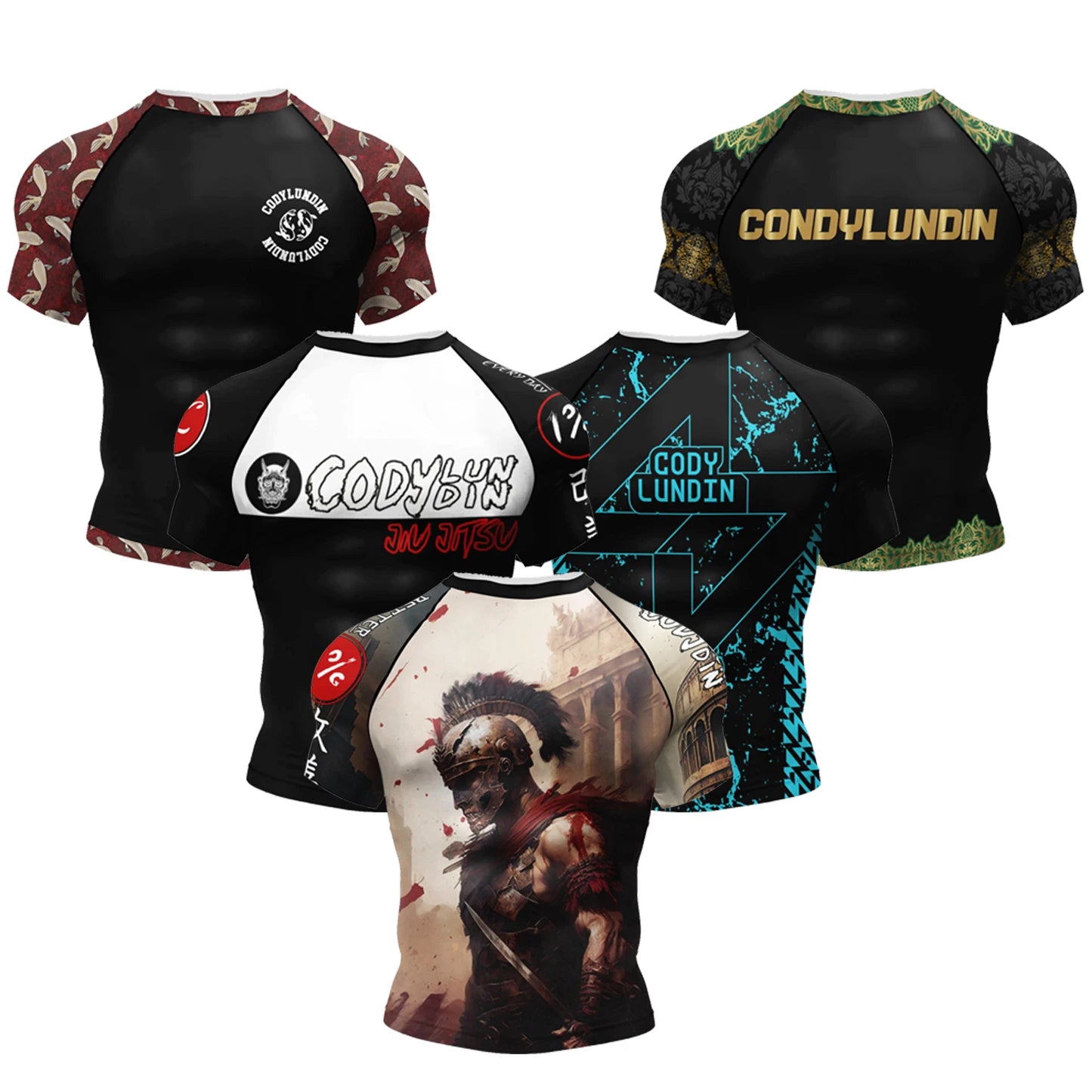 Brazilian Jiu-Jitsu  Rash Guard, Men Women Quick Dry Breathable Grappling Training Compression Tee Summer Fashion Streetwear