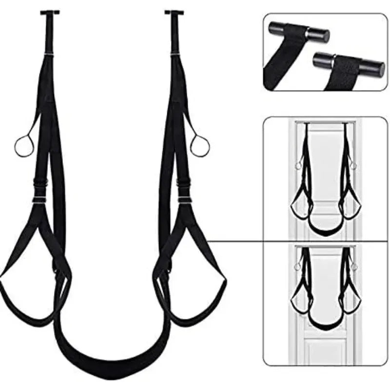 Adjustable Door-Mount Couple Swing with Seat