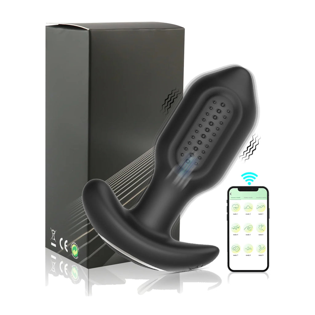 App-Controlled Rotating Vibrating Anal Plug