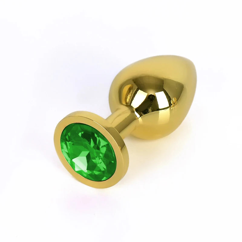 3-Piece Diamond-Base Metal Anal Plug Set