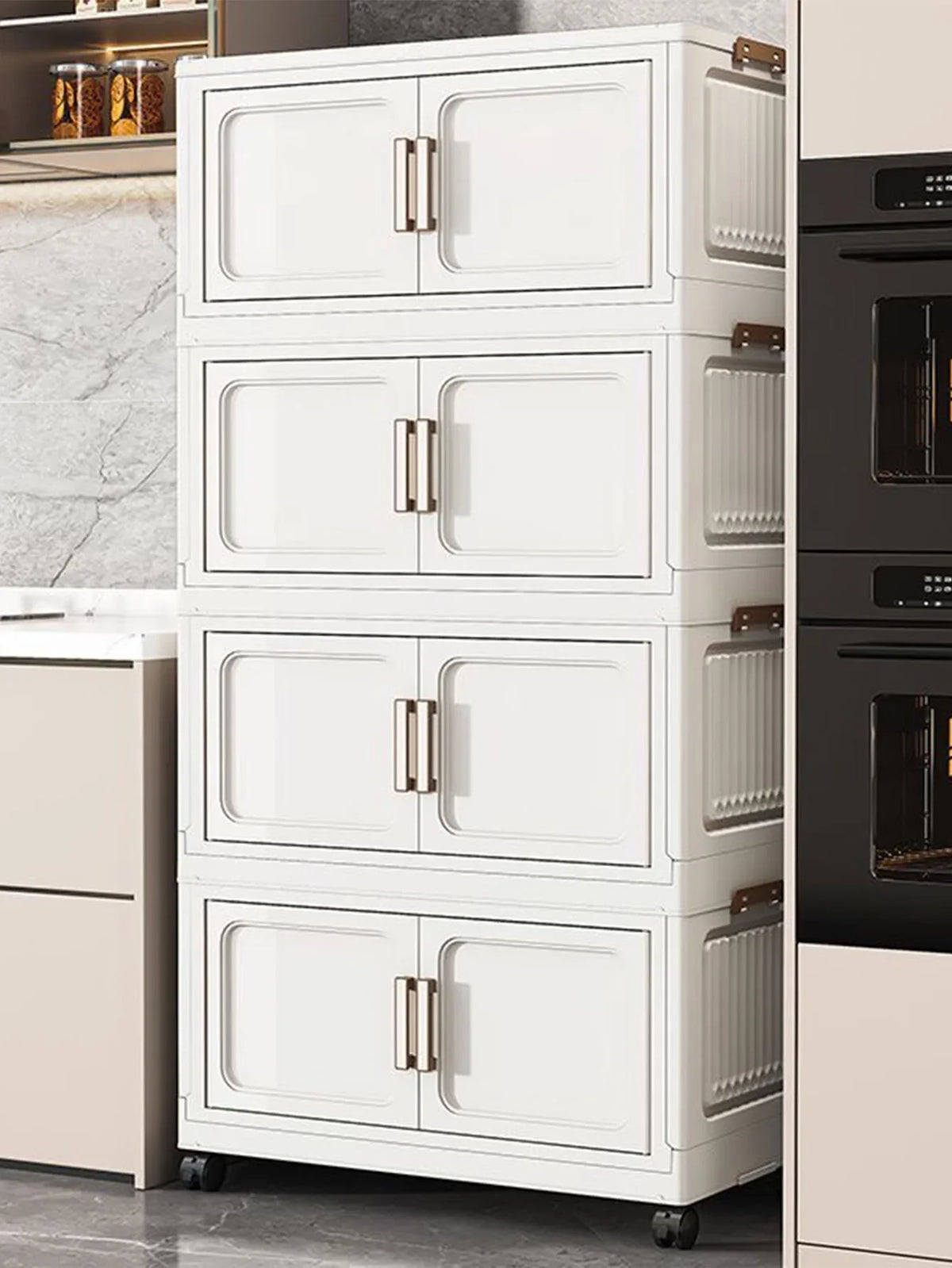 Foldable Multi-Drawer Storage Cabinet