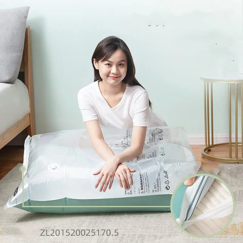 Large No-Pump Compression Storage Bags