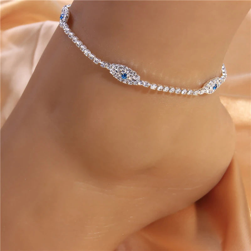 Women's 14K Gold/Silver-Plated Beaded Anklet