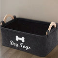 Dog Toy Basket Pet Storage Box Bin Organizer Toys Felt Cat Accessory Container Bins Baskets Accessories Containers Organizing
