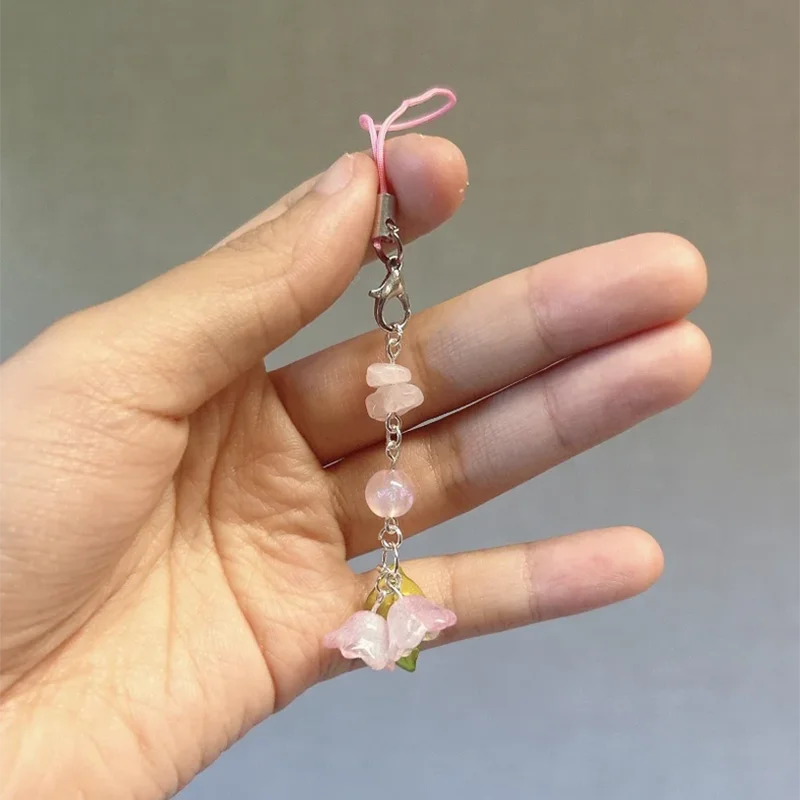 Handmade Lily-of-the-Valley Phone Charm