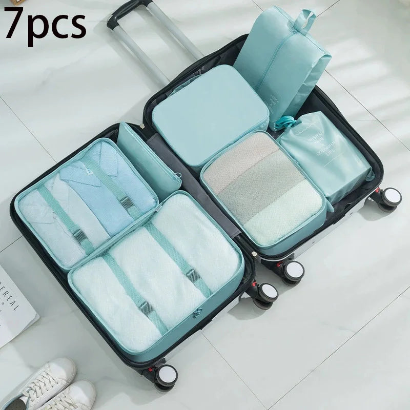 7-Piece Travel Packing Cube Set