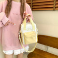 Cute Cat Transparent Ita Crossbody Bag