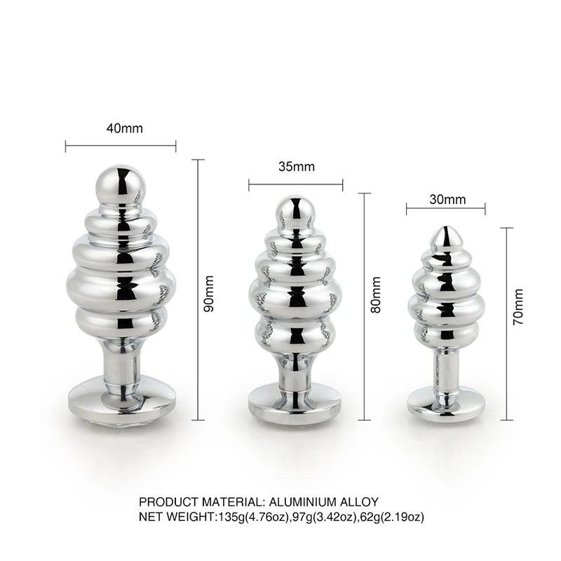 Crystal Stainless Steel Anal Plug
