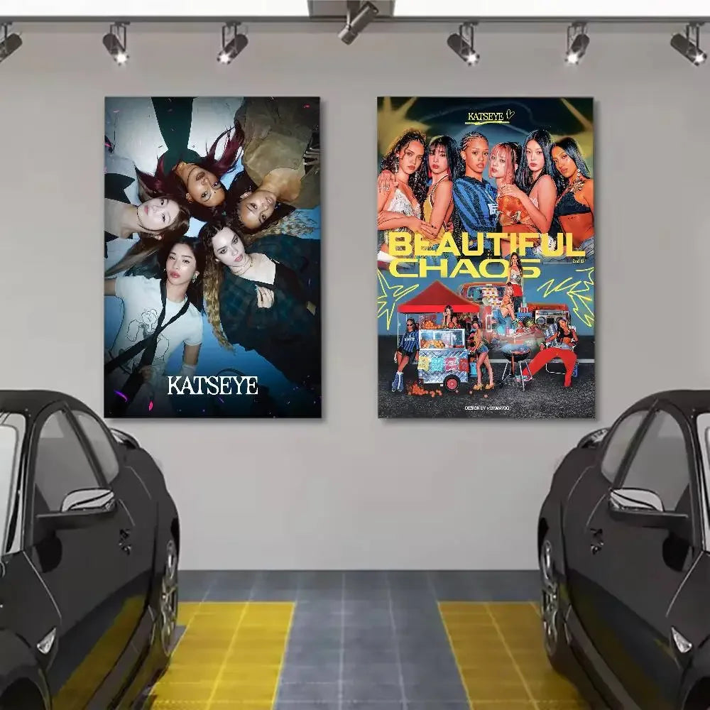 KATSEYE Band Wall Art Poster