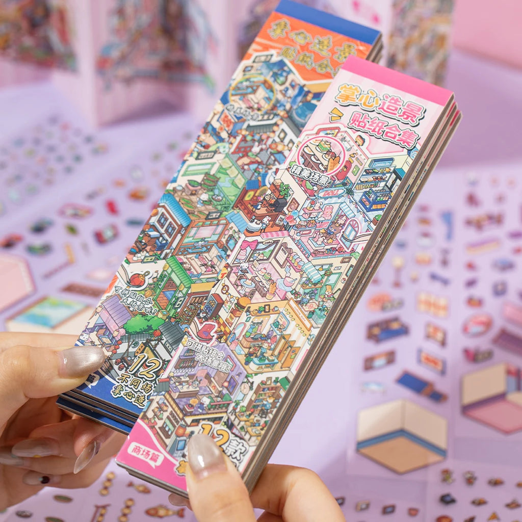 Kawaii Cut-Film Journal Sticker Book – 12/24 Sheets