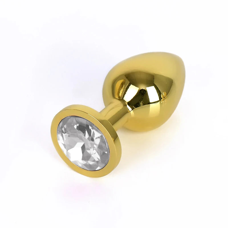 3-Piece Diamond-Base Metal Anal Plug Set