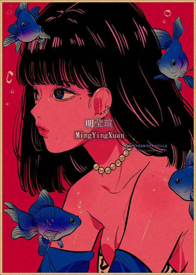Japanese Anime 4K-Style Decorative Wall Poster