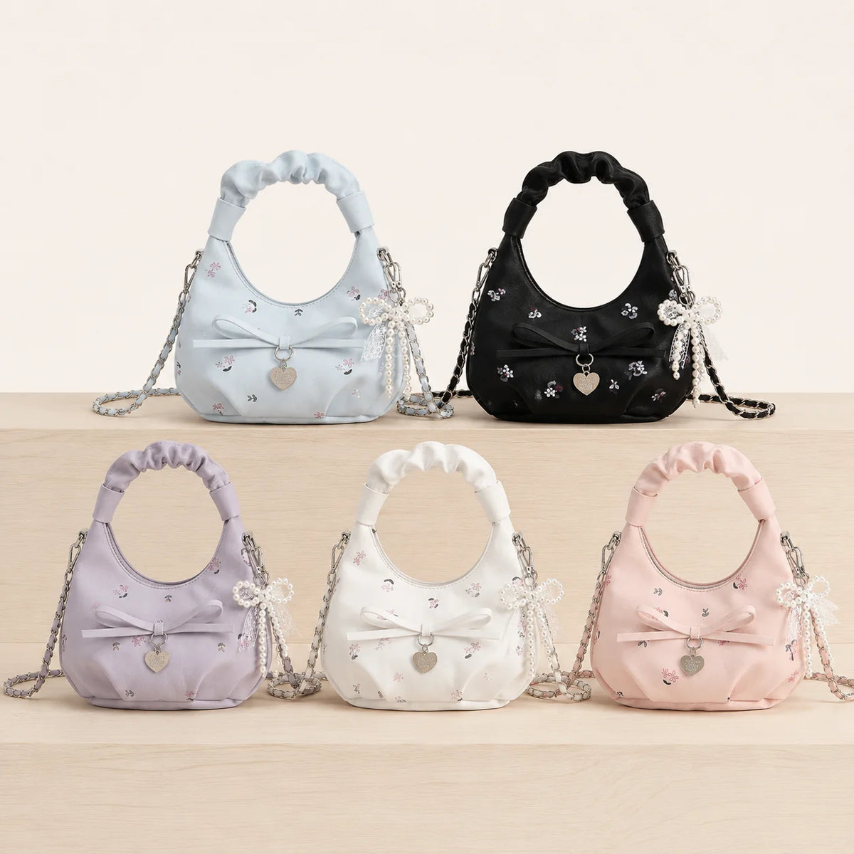 Floral Bow Mini Shoulder Bag