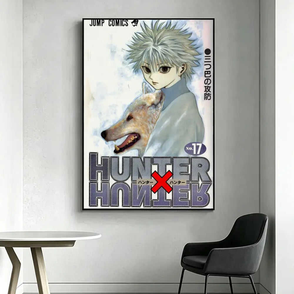 Anime H-Hunter x H-Hunter Poster HD art, waterproof, sticky wall, home decoration (living room, bedroom, bar), aesthetic