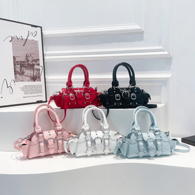 Y2K PU Square Shoulder Bag