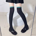 Comic Women Miku Cosplay stocking Anime Character Miku coser Uniform black stocking with blue edge socks costumes