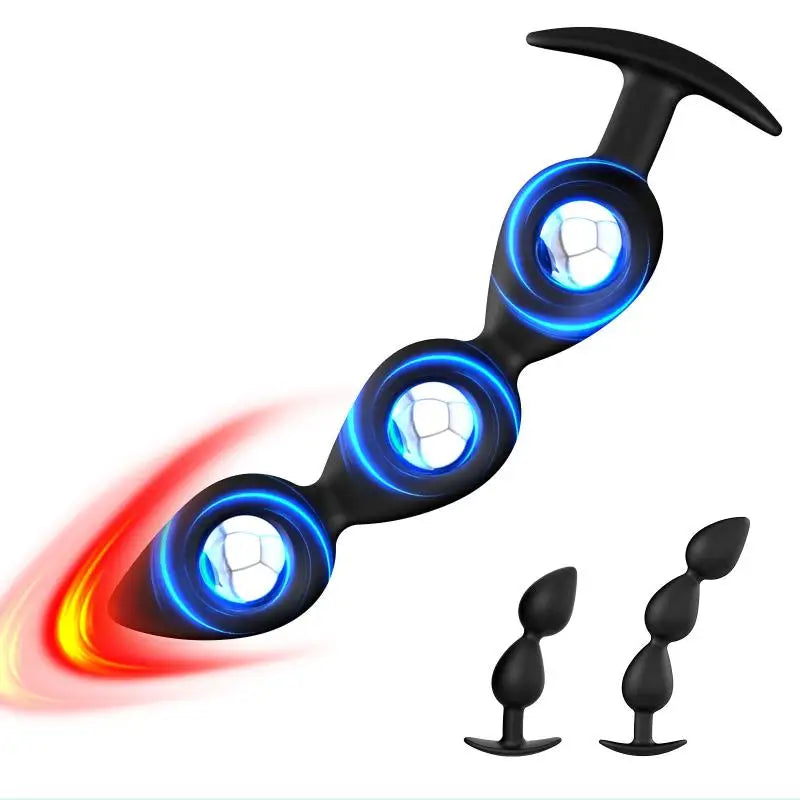 Wearable Anal Plug with Internal Steel Balls