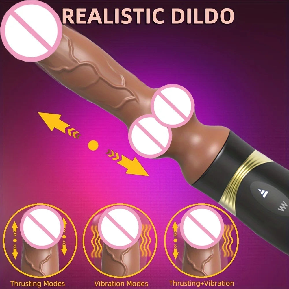 Realistic Dog Dildo Powerful Thrusting Heating Virbrator Vaginal Masturbation Adult Sex Toys For Female Stimulator 18+ Sex toys