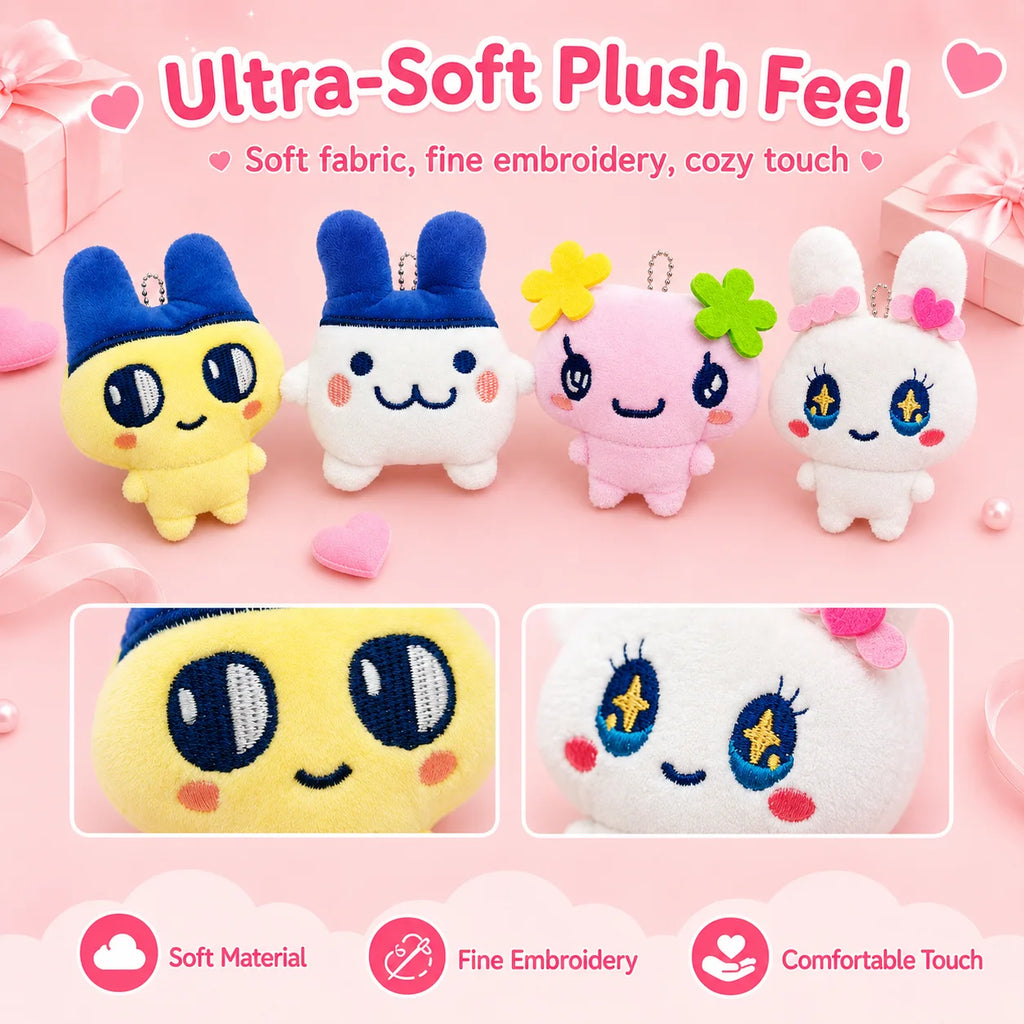 Tamagotchi Mametchi Plush Keychain