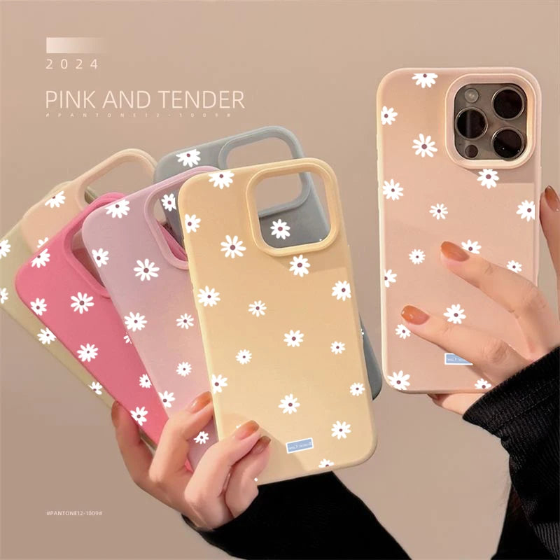 Daisy Flower Shockproof Phone Case for iPhone