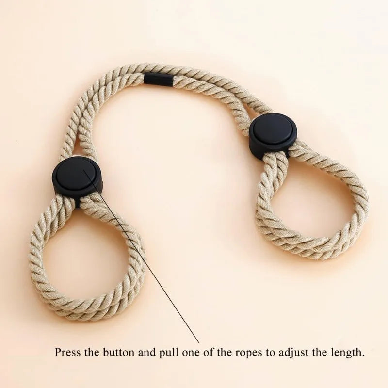 Adjustable BDSM Restraint Rope & Cuff Set