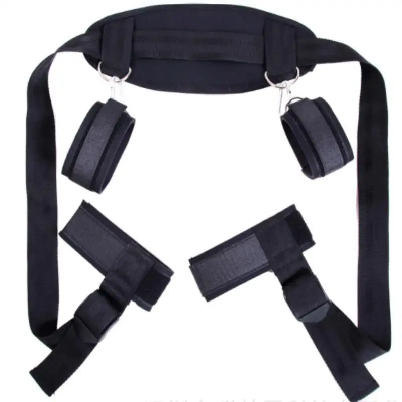 BDSM Bed Restraint Set with Hand & Leg Cuffs