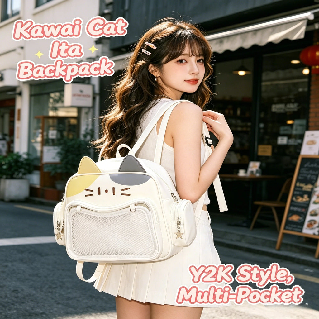 Kawaii Cat Transparent Ita Bag
