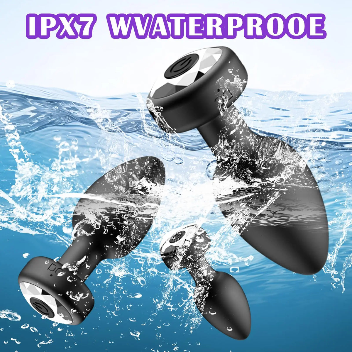 4-Piece Silicone Remote Vibrating Anal Plug Set