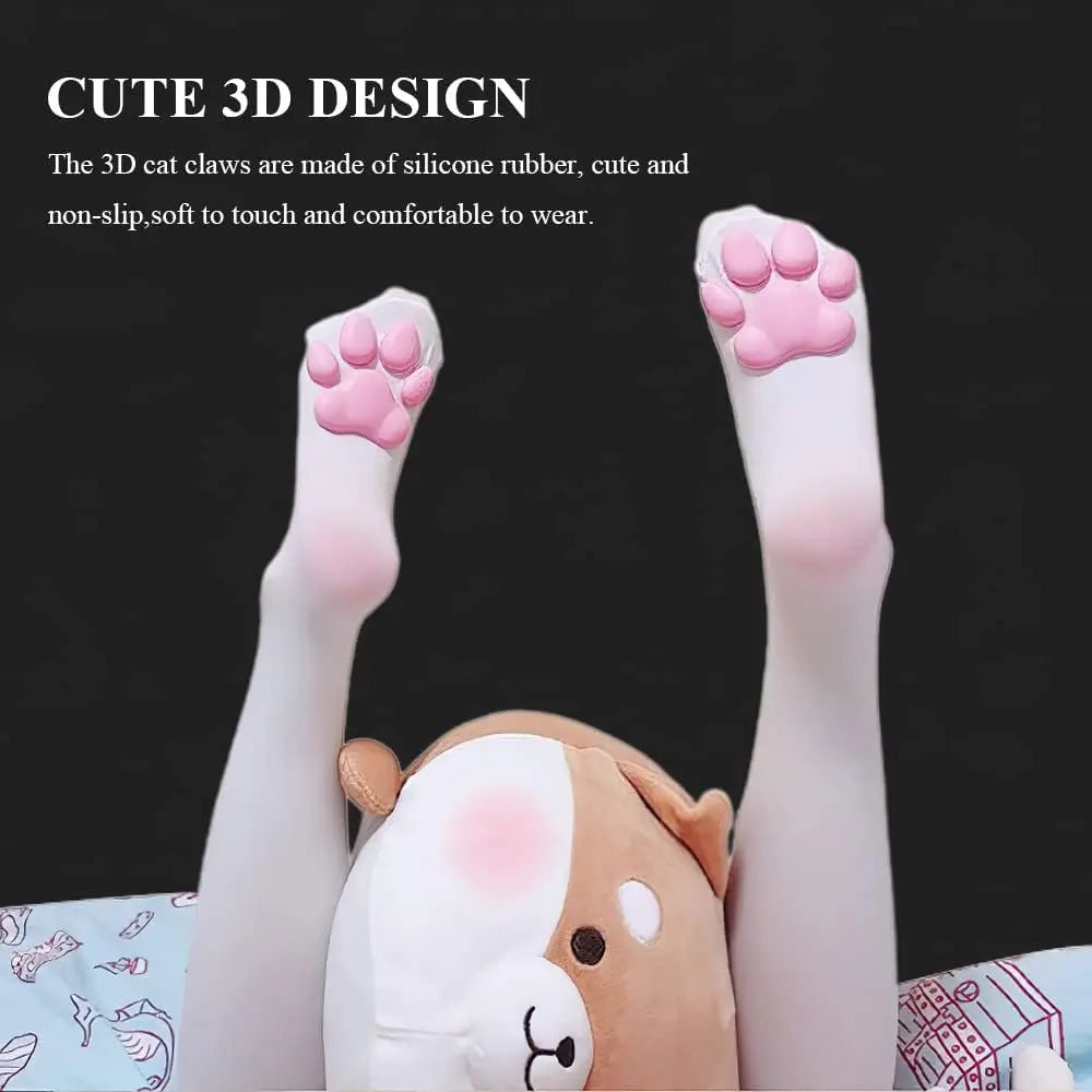 1Pair Cat Paw Stockings Three-dimensional Cat Meat Pad Pantyhose Cos Animation Anime Knee Socks Cute Girl Lolita Sexy Stockings