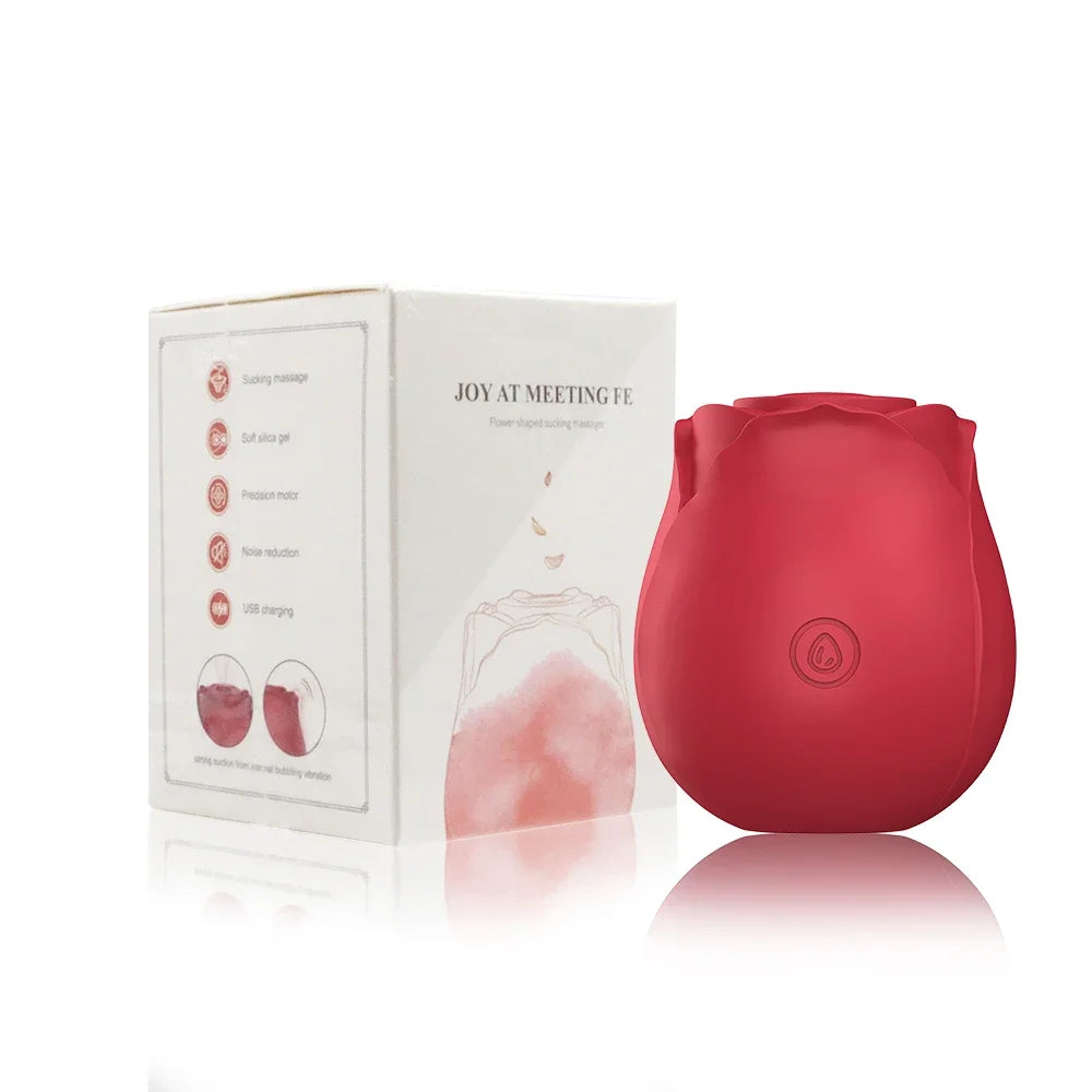Rose-Shaped Suction & Licking Vibrator