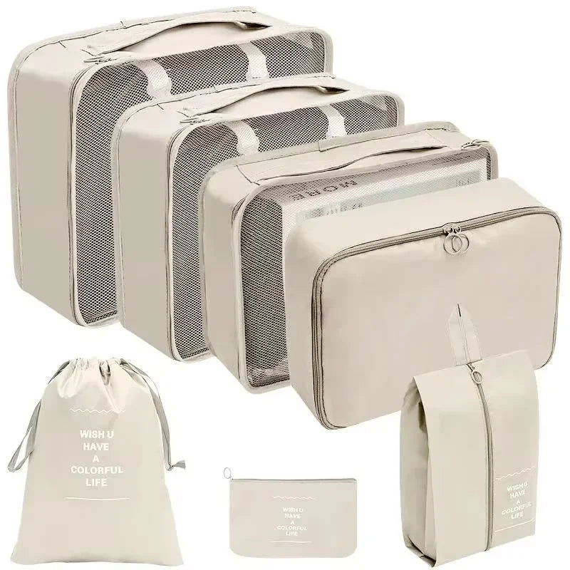 Portable Travel Packing Organizer Set