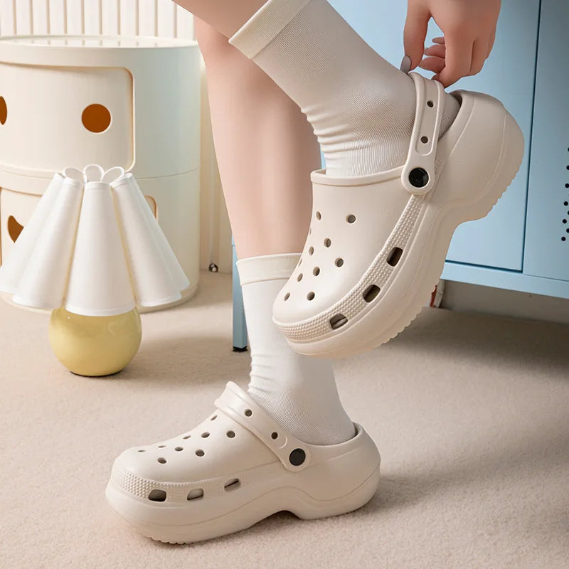 Platform Slippers Women Home Clogs Summer Brand Designer Shoes Girls Casual Indoor Outdoor Sandals Wedges Soft Non-Slip Slides