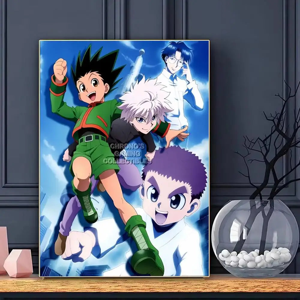 Anime H-Hunter x H-Hunter Poster HD Art Decorative Wall Art Waterproof Home Décor for Living Room Bedroom Café Stylish Gift