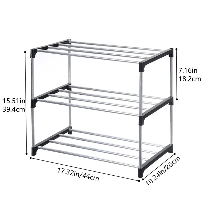 3–5 Tier Space-Saving Shoe Rack
