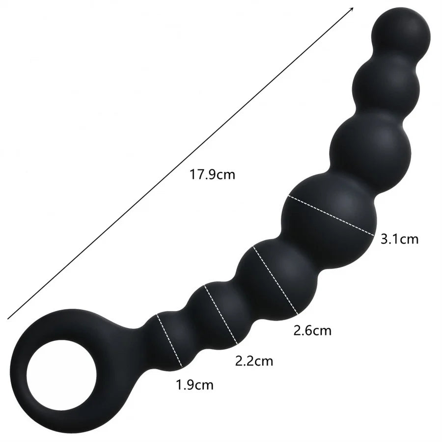 Silicone Beginner Anal Bead & Plug Trainer