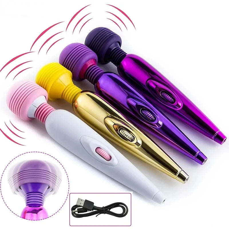 USB-Rechargeable Magic Wand Vibrator