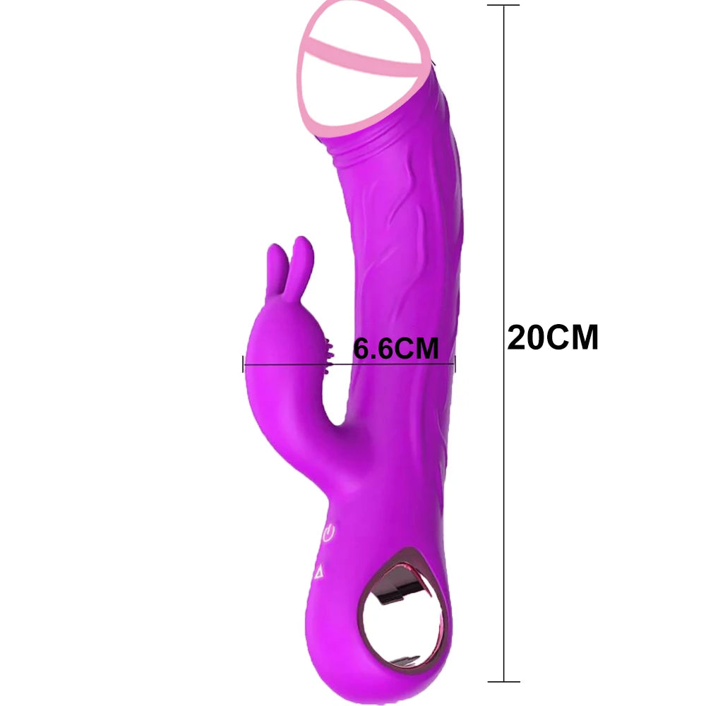 3-in-1 Rechargeable Quiet Rabbit Vibrator