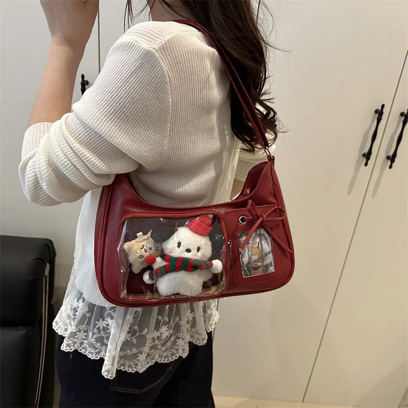 Harajuku Transparent Ita Shoulder Bag