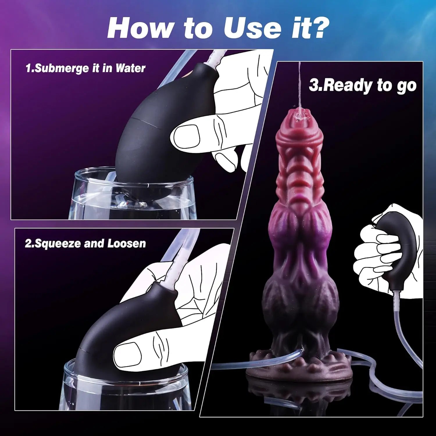 Huge Monster Dildo Squirting Fantasy Dildo Dragon Horse Dog Dildo Knotted Ejaculating Toy Big Anal Silicone Adult Toys for Women