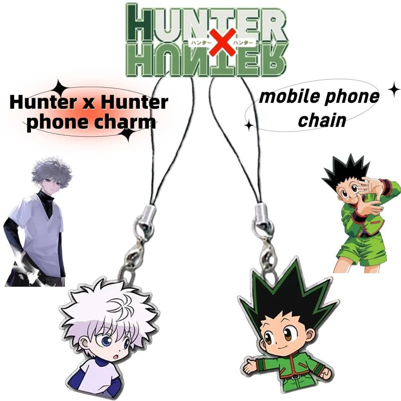 Hunter x Hunter phone chain pendant, Killua and Gon phone charm, stylish and unique, anti-drop, couple style, simple design