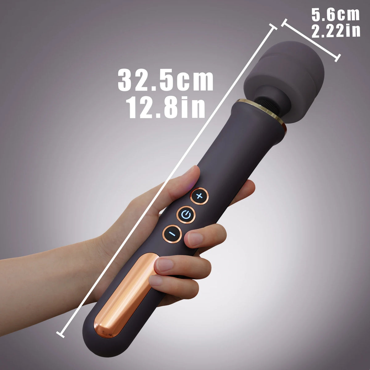 Quiet Waterproof High-Power Wand Vibrator
