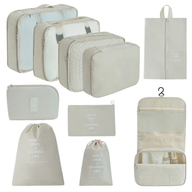 Lightweight Zippered Travel Packing Cube Set