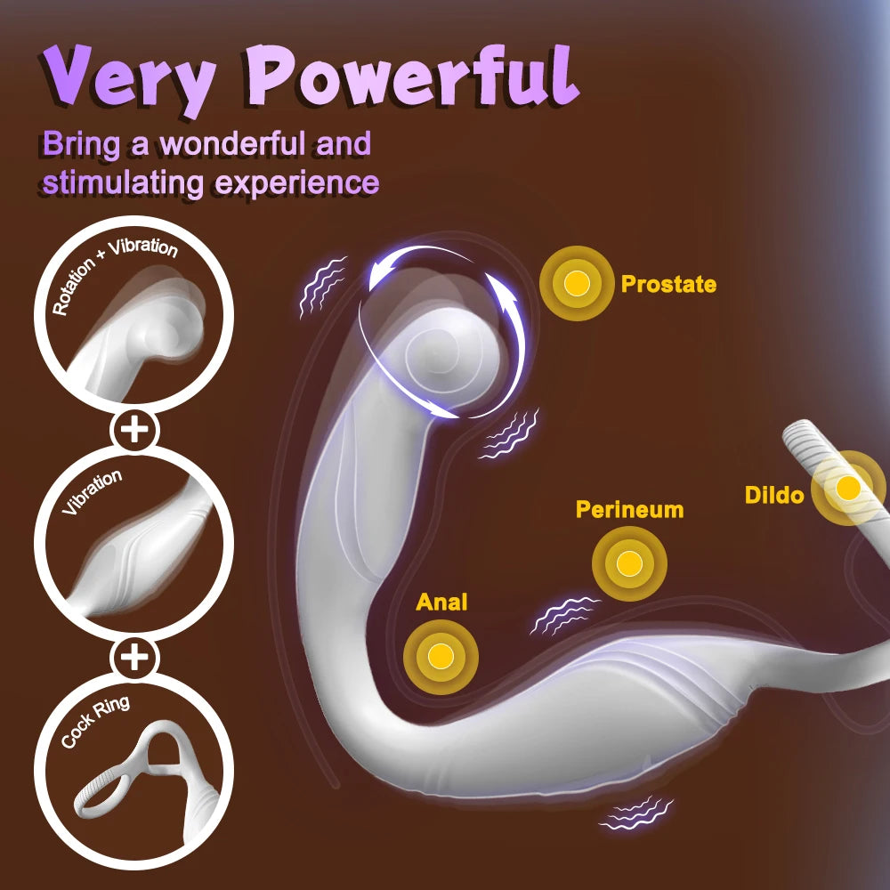 App-Control Prostate Massager with Dual Rings