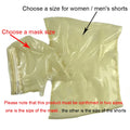 Sexy Latex Women Men Transparent Clear Boxer Rubber Fetish Shorts with Mask Hood Underwear Handmade Clothing RPM143
